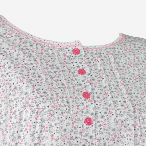 Camisón Abierto en Espalda Rosa y Gris