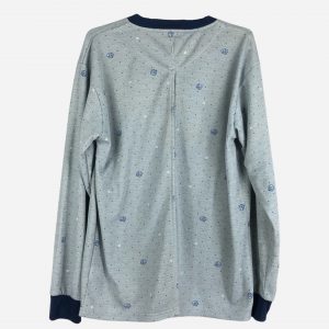 Pijama Abierto en Espalda Afelpado Navy