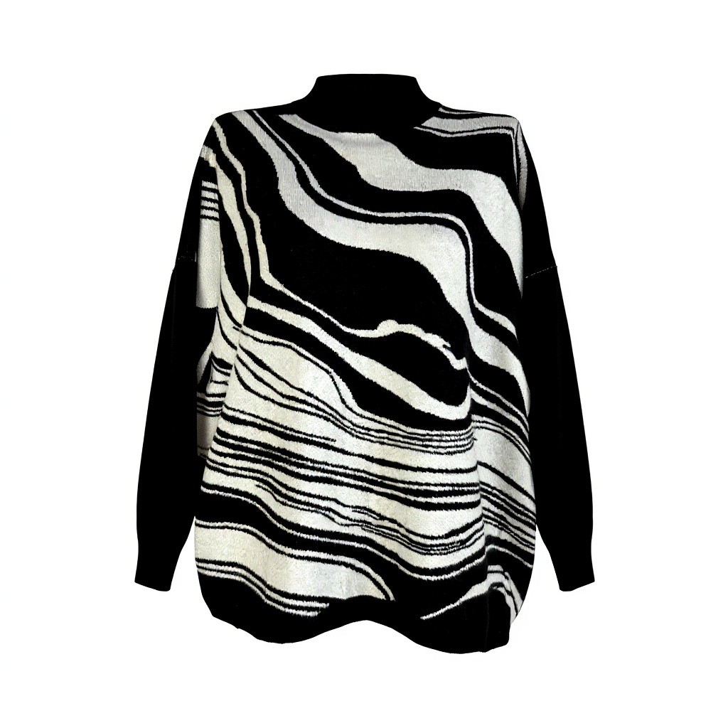 Jersey Señora Abierto en Espalda Bicolor - Imagen 4