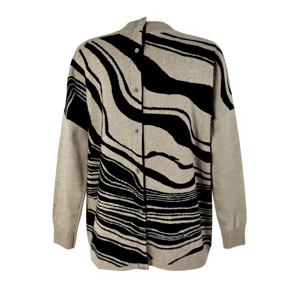 Jersey Señora Abierto en Espalda Bicolor - Imagen 2