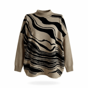 Jersey Señora Abierto en Espalda Bicolor