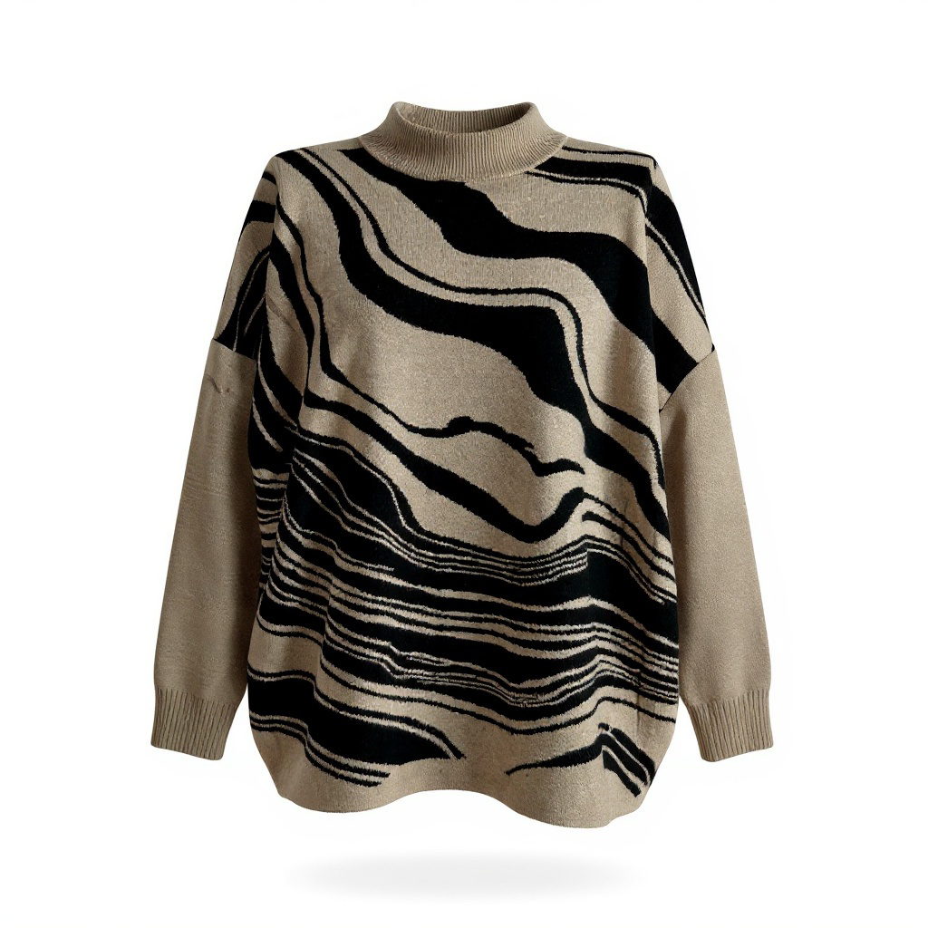 Jersey Señora Abierto en Espalda Bicolor